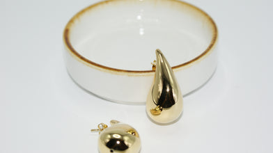 Teardop/Water Drop Earrings for Women Hypoallergenic Sterling Silver 925 Gold plated 18k and Silver Variant
