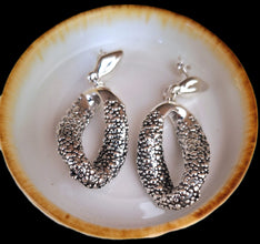 Oxidized/Electroform Sterling Silver 925 Fancy Stud Earrings for women