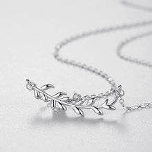 Menst Women's S925 Necklace ,Silver Branches With Cubic Zirconia Pendant