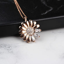 Gloria Flower Necklace ,Rose Gold plated ,Sterling Silver 925