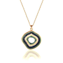 Elegant Locket Set with Finger Ring ,Devil Eye ,Protection,Sterling Silver 925 with 18k Gold plated